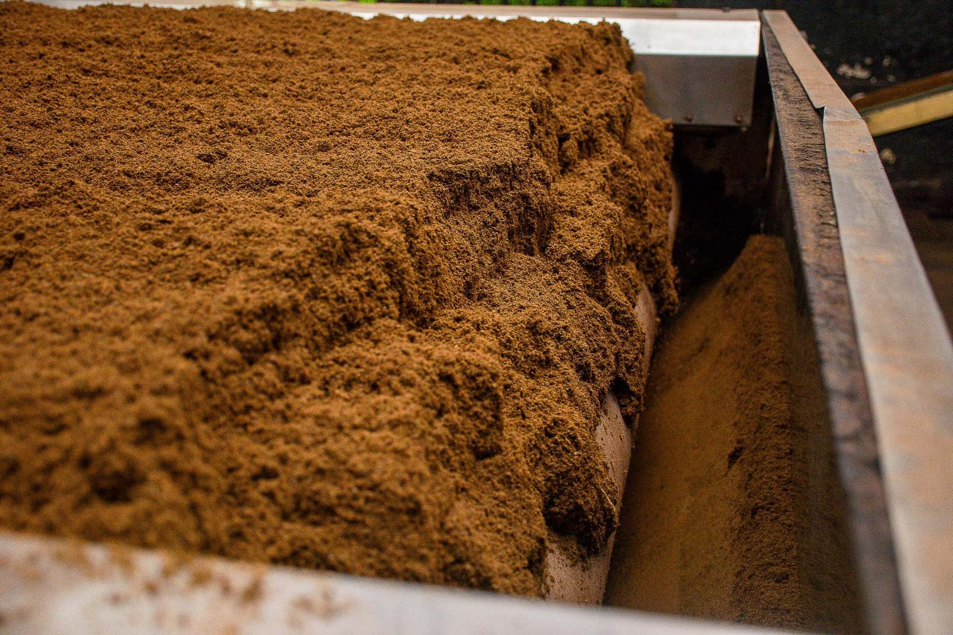 A load of topsoil in a dump bed